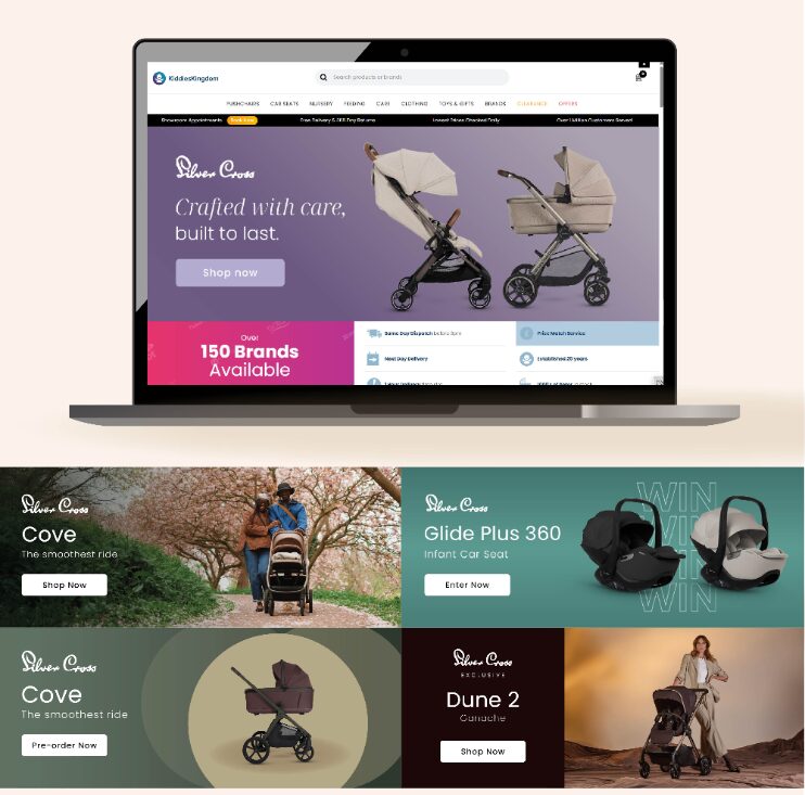 Silvercross &mdash; web banner designs
